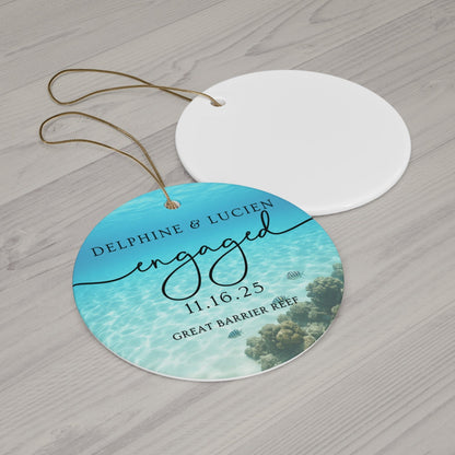 Personalized Engagement Ornament