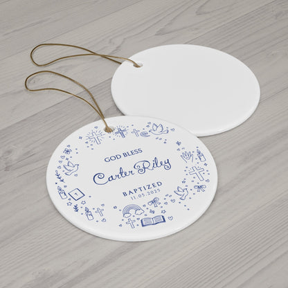Baptism Doodle Ornament