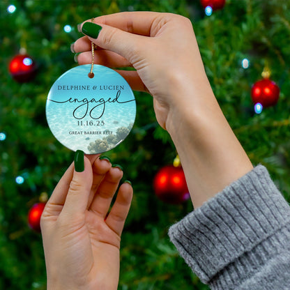 Personalized Engagement Ornament