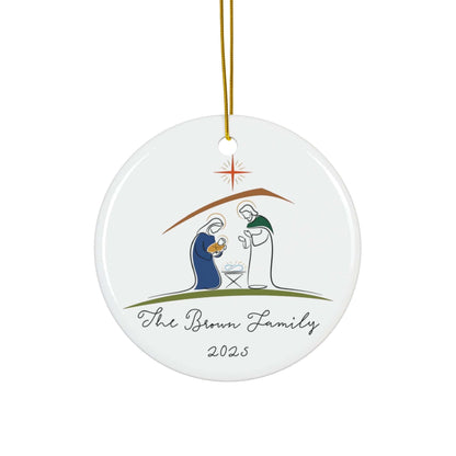 Family Nativity Ornament