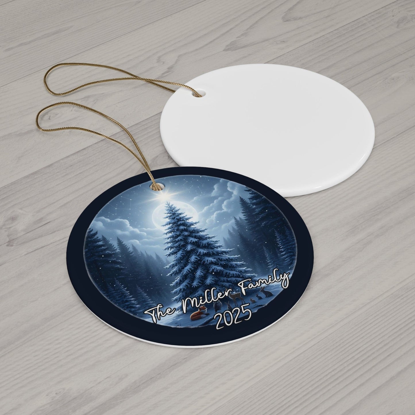 Cloudy Night Christmas Ornament