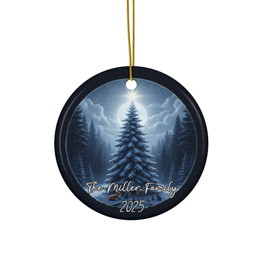 Cloudy Night Christmas Ornament