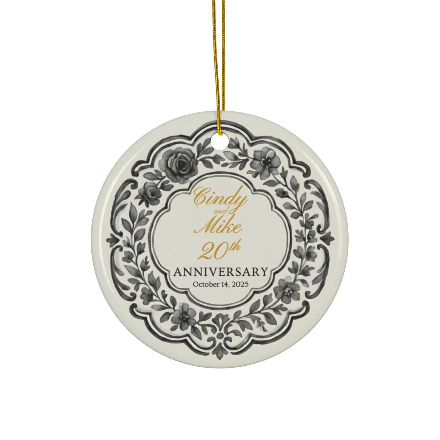 Personalized Anniversary Ornament
