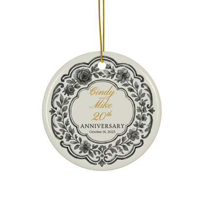 Personalized Anniversary Ornament