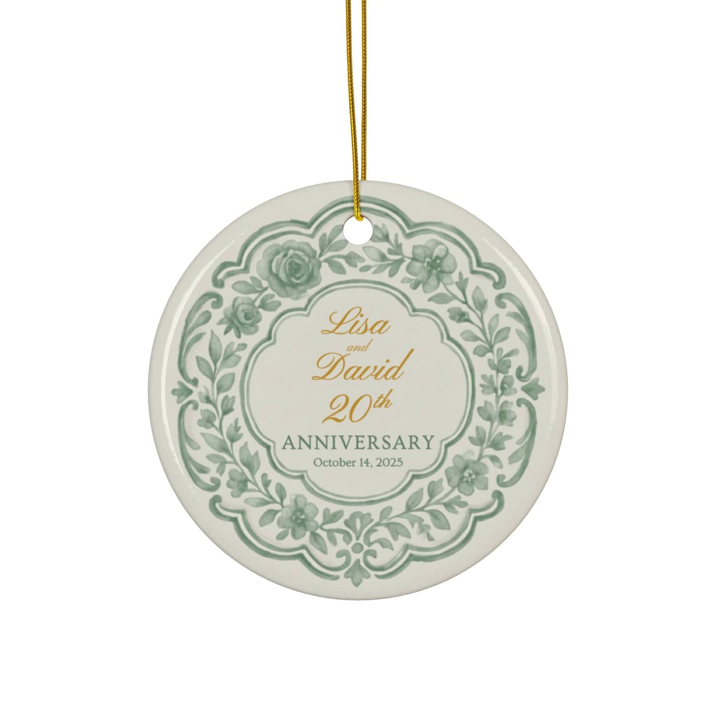 Personalized Anniversary Ornament