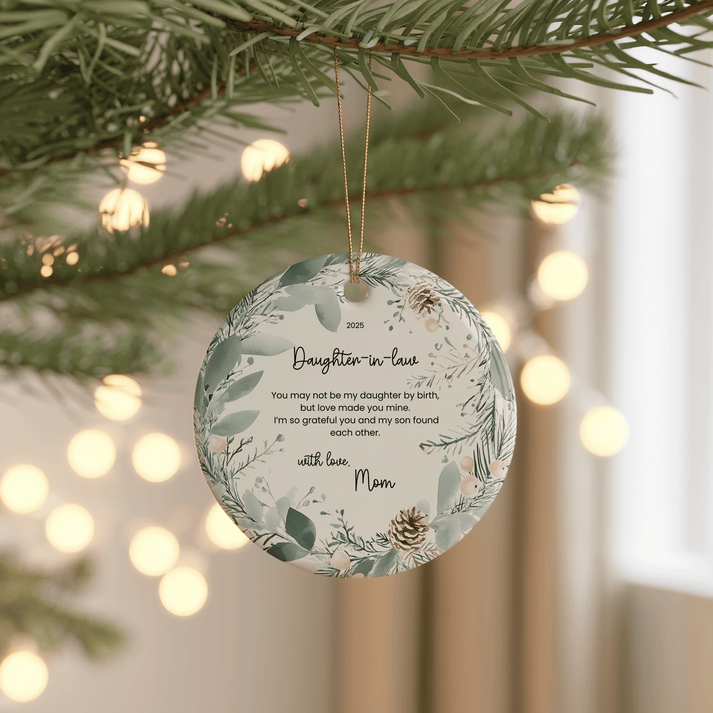 Wedding Ornament – Daughter-In-Law Appreciation Gift