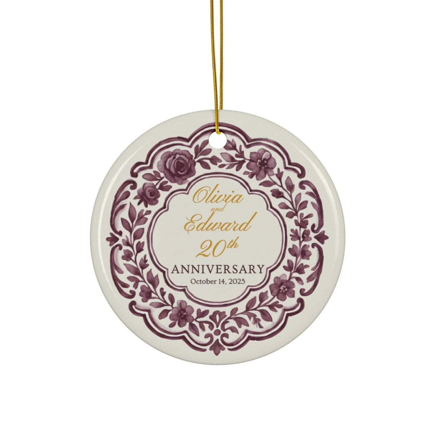 Personalized Anniversary Ornament