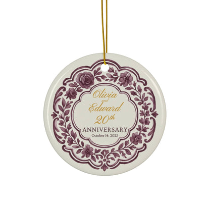 Personalized Anniversary Ornament