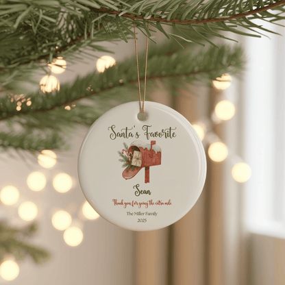 Mail Carrier Christmas Ornament – Personalized Thank You Gift