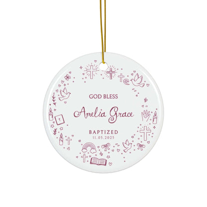 Baptism Doodle Ornament