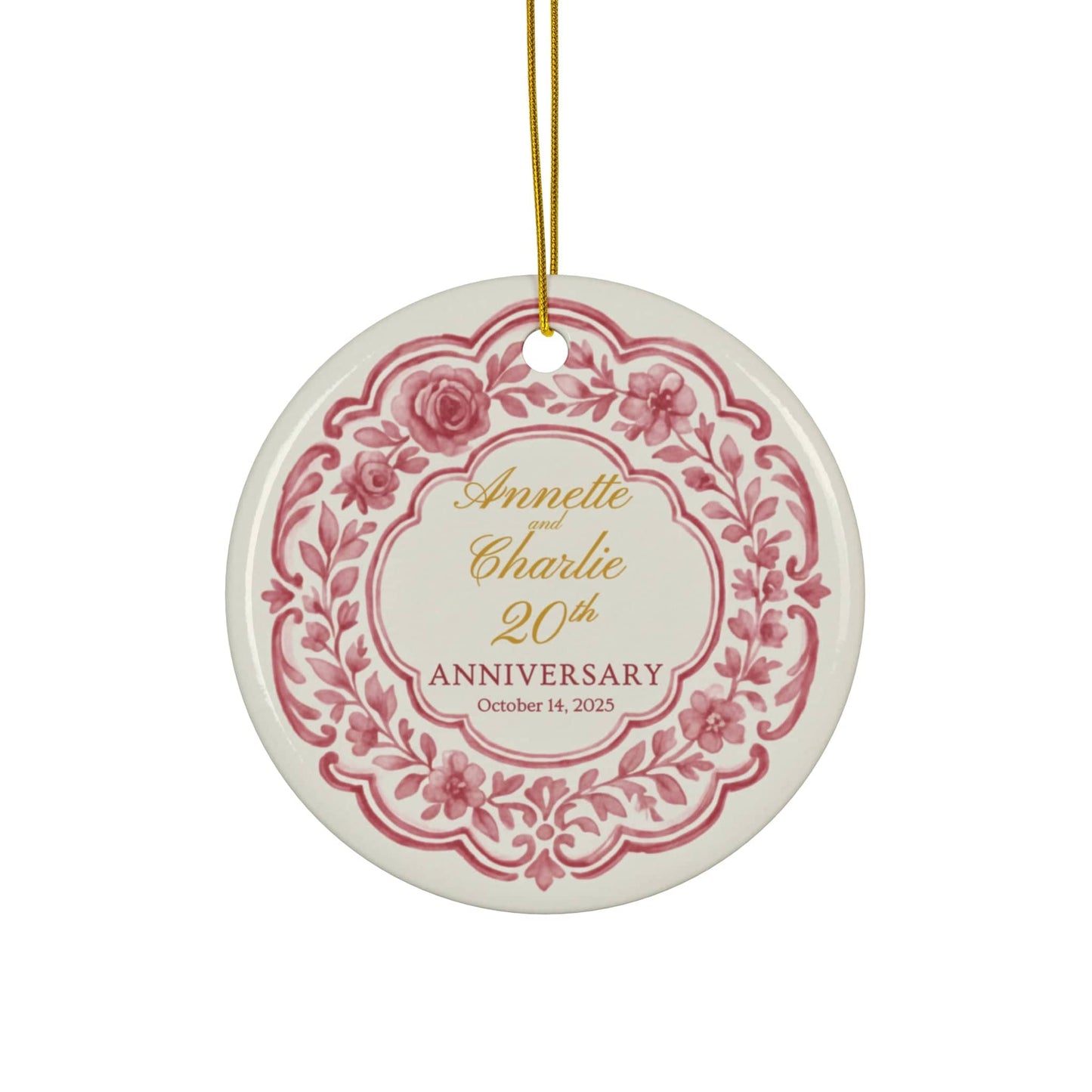 Personalized Anniversary Ornament