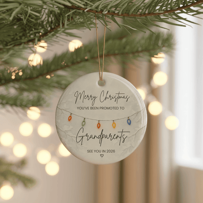 New Grandparents Christmas Ornament – Pregnancy Announcement Gift