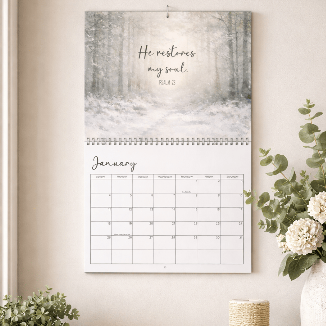 2026 Bible Verses Wall Calendar