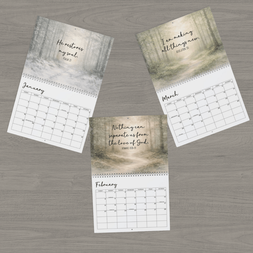 2026 Bible Verses Wall Calendar