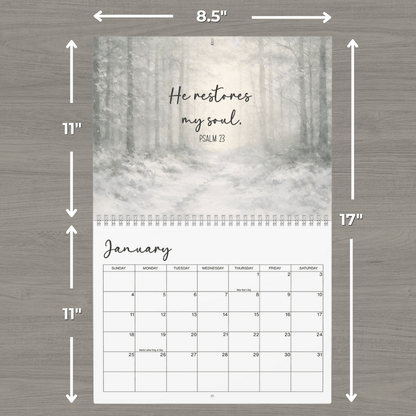 2026 Bible Verses Wall Calendar