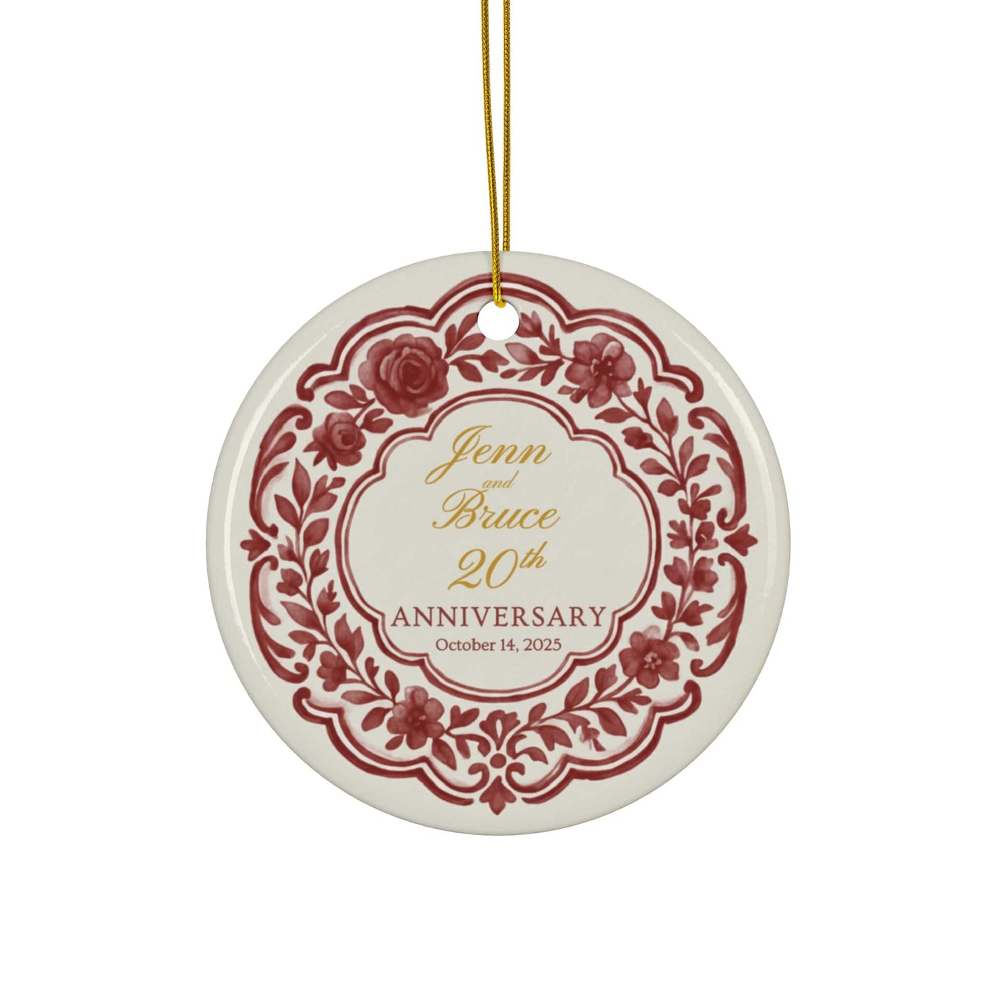 Personalized Anniversary Ornament