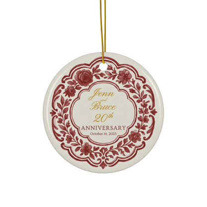 Personalized Anniversary Ornament